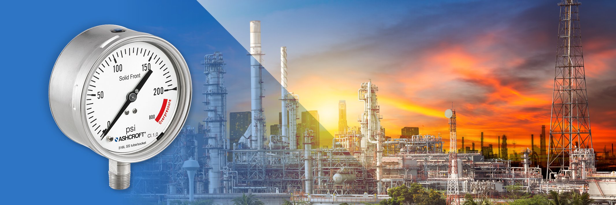 1209 Manómetro XRA para sobrepresión