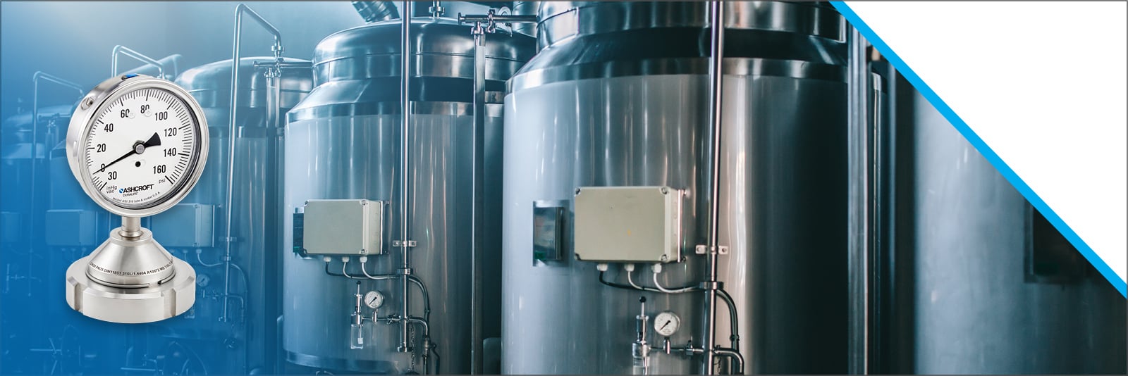 Manómetros para aplicaciones en cervecerías