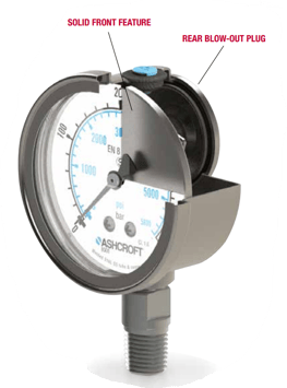 manómetro frontal sólido