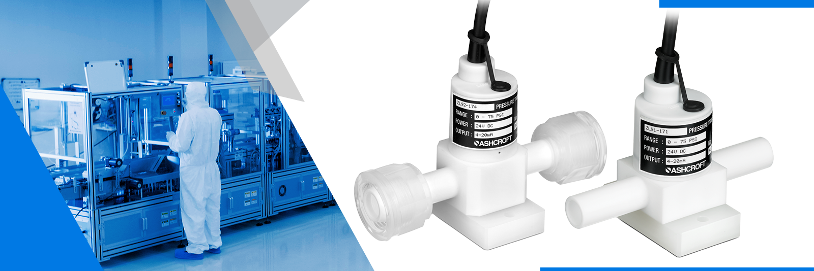 Transductores de presión ZL91 y ZL92 para semiconductores