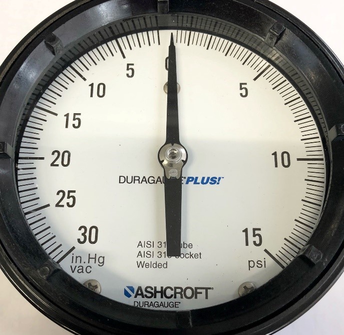 Pressure gauge deals negative