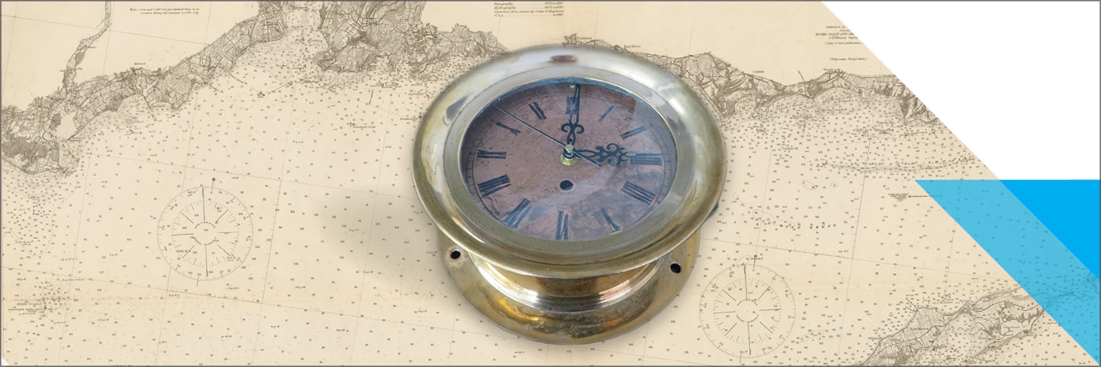Ashcroft Nautical Clock and Other Instruments Recovered from the Sea